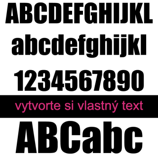 Nálepka s vlastným textom na stenu - Font Impact