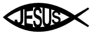 Nálepka na auto - Jesus