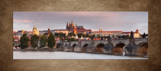 Praha – panoráma – 170 x 60 cm