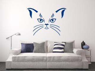 Nálepky na stenu - Tvár mačky