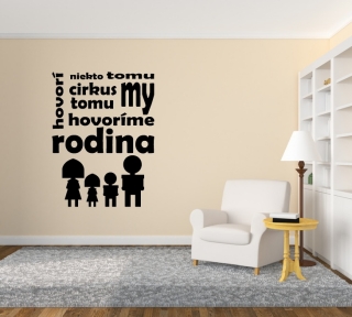 Nálepky na stenu – Cirkus či rodina