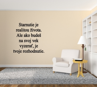 Nálepky na stenu - Starnutie